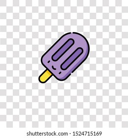 popsicle icon sign and symbol. popsicle color icon for website design and mobile app development. Simple Element from tropical collection for mobile concept and web apps icon.
