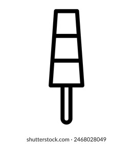 popsicle icon, sign, symbol in line style. Vector illustration