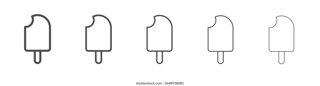 popsicle icon simple isolated vector sign