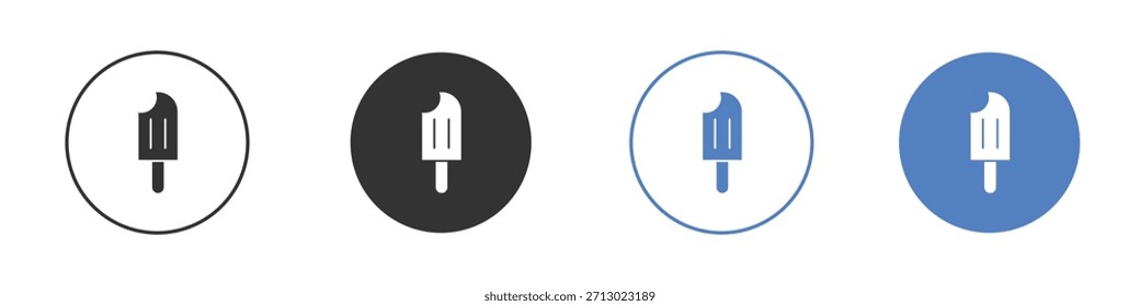 Popsicle icon simple minimalist Vector EPS