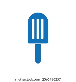 Popsicle icon Thin line illustration set