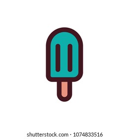 Popsicle icon vector
