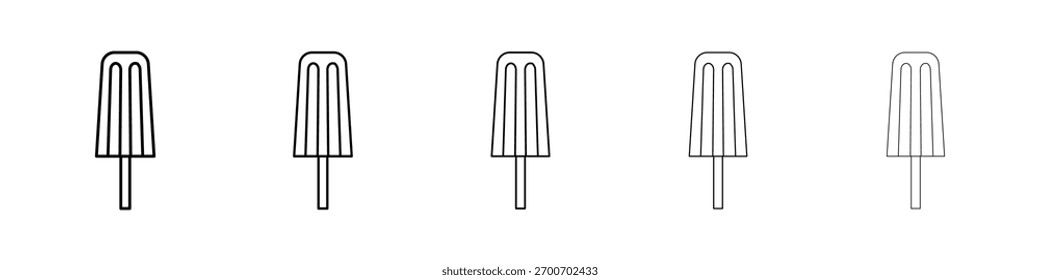 Ícone de picolé Ilustração de arte vetorial