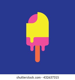 Popsicle Icon Vector Colorful, Popsicle Icon, Candy Icon, Candy Vector, Popsicle Vector