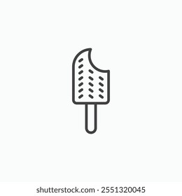 Popsicle icon vector illustration. EPS10