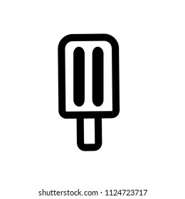 Popsicle icon, vector illustration. Flat design style. vector popsicle icon illustration isolated on white background, popsicle icon Eps10. popsicle icons graphic design vector symbols.