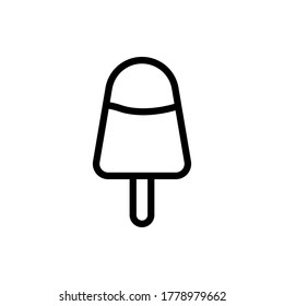 estilo de contorno de ilustración vectorial de icono de paleta. conjunto de iconos de verano.