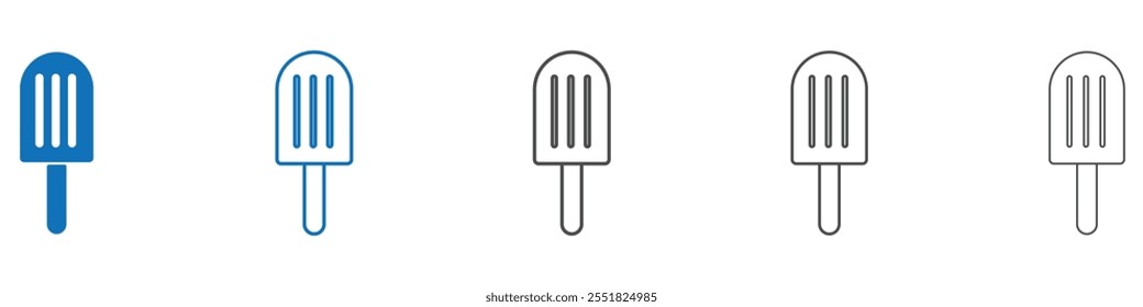 Popsicle icon vector set collection for web