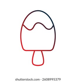 popsicle icon with white background vector stock illustration