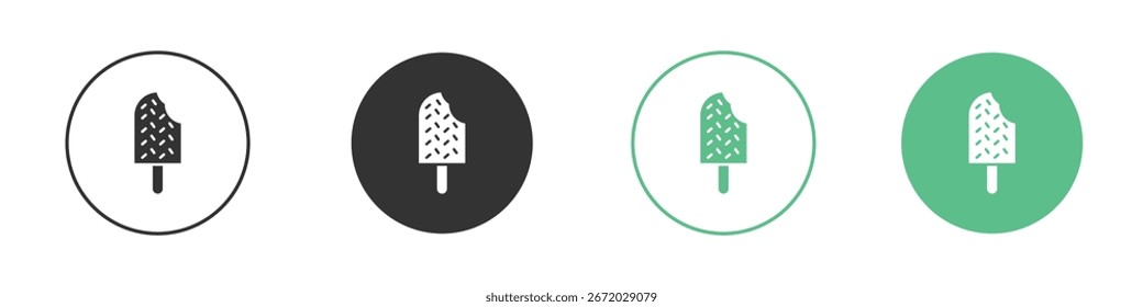 Ícone de picolé para seu site ou aplicativo. eps10