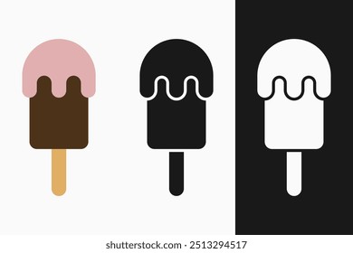 Iconos de paleta: Ilustración vectorial de iconos de paleta con fondo blanco y negro