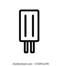 Popsicle icon,vector illustration. Flat design style. vector popsicle icon illustration isolated on White background, popsicle icon Eps10. popsicle icons graphic design vector symbols.