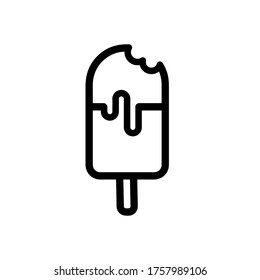 Popsicle icon,vector illustration. Flat design style. vector popsicle icon illustration isolated on White background, popsicle icon Eps10. popsicle icons graphic design vector symbols.