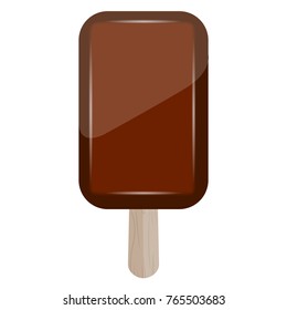 Popsicle isolated on a white background, Vector illustration