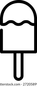 popsicle line icon illustration vector