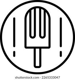 Diseño de iconos de vectores de línea popsicle