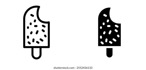 Popsicle liner icon vector set.