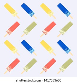 popsicle pattern mode. Plane style background vector diagram. -Vector diagram