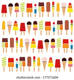 popsicle seamless pattern
