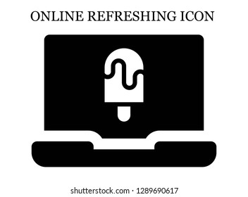 Popsicle search icon. Editable Popsicle search icon for web or mobile.