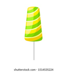 Popsicle Shaped Lollipop Vector Illustration On Stock Vector (Royalty ...