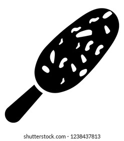 Popsicle solid icon design