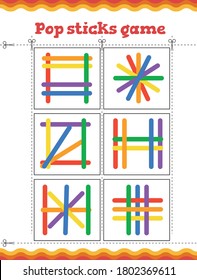 Popsicle Stick Activities Fun way to teach toddler and kids patterning, hand eye coordination, matching and more.