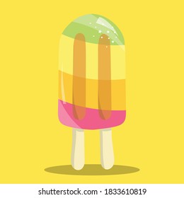 ilustración vectorial de diseño de palo de popsica
