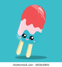 ilustración vectorial de diseño de palo de popsica
