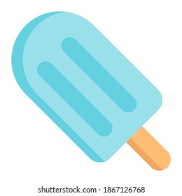 popsicle stick icon with flat style. Suitable for website design, logo, app and ui.