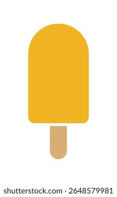 Popsicle with stick representing frozen sweet summer dessert cold refreshing snack treat food enjoyment