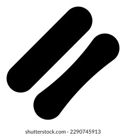 popsicle stick vector icon illustration asset