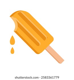 Popsicle, Summer Flat Vector Illustration. Isolated