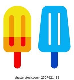 Popsicle Summer holiday icon illustration