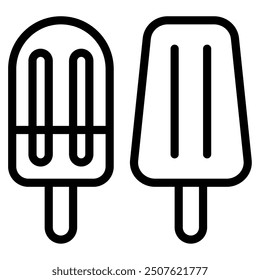 Popsicle Summer holiday icon illustration