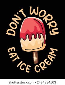 popsicle t shirt design vector art