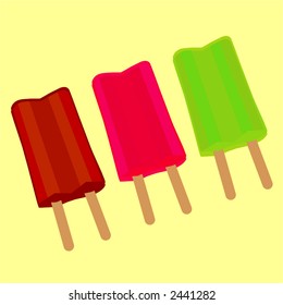 popsicle treat vector colorful