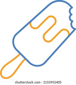Icono de vector popsicle. Se puede usar para imprimir, móviles y aplicaciones web.