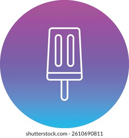 Popsicle vector icon. Can be used for printing, mobile and web applications.
