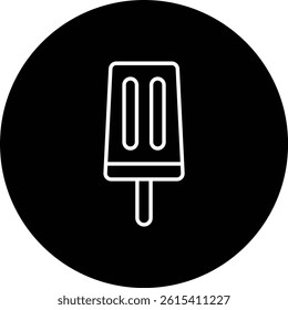 Popsicle vector icon. Can be used for printing, mobile and web applications.