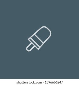 Popsicle vector icon. Popsicle concept stroke symbol design. Thin graphic elements vector illustration, outline pattern for your web site design, logo, UI. EPS 10.