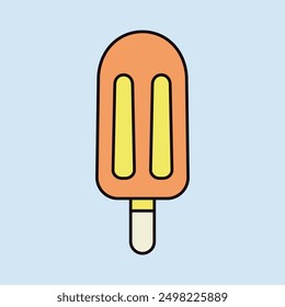 Popsicle vector icon. Fast food sign. Graph symbol for cooking web site and apps design, logo, app, UI