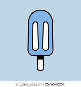 Popsicle vector icon. Fast food sign. Graph symbol for cooking web site and apps design, logo, app, UI