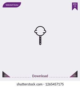 Popsicle vector icon. Modern, simple, isolated, flat best quality icon for web site designs or mobile apps. Vector illustration eps10.