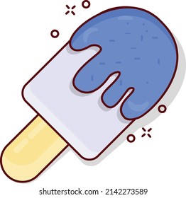 popsicle Vector illustration on a transparent background.Premium quality symmbols. vector line flat     icon for concept and graphic design.