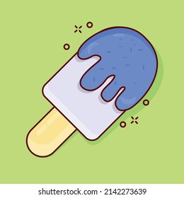 popsicle Vector illustration on a transparent background.Premium quality symmbols. vector line flat     icon for concept and graphic design.