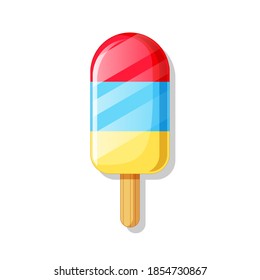 Popsicle vector isolated on white background