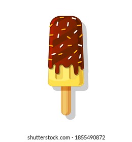 Popsicle vector isolated on white background
