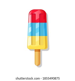 Popsicle Vector Isolated On White Background