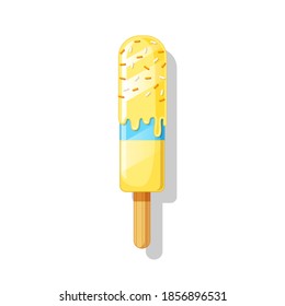 Popsicle vector isolated on white background